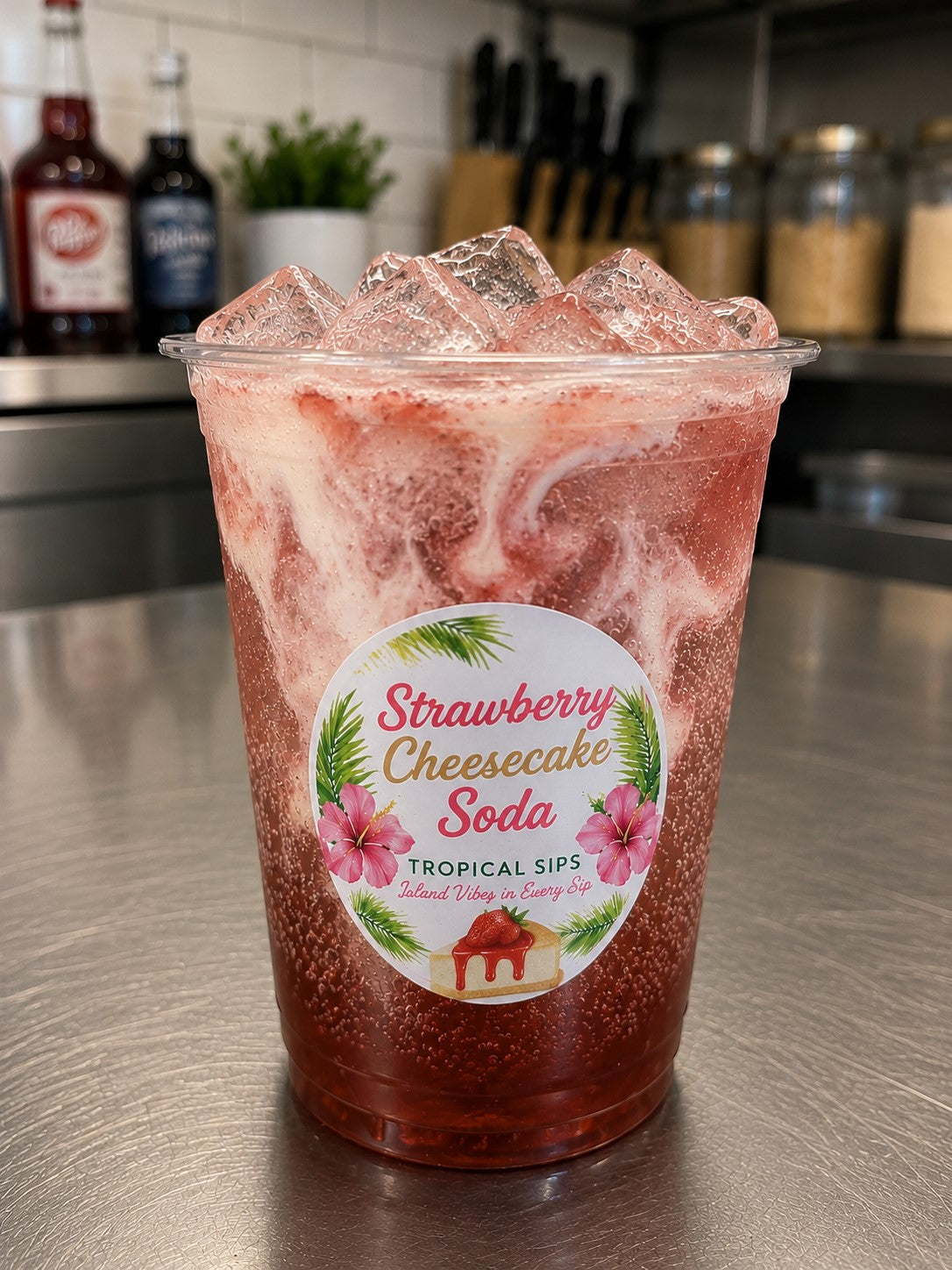 Strawberry Cheesecake Soda