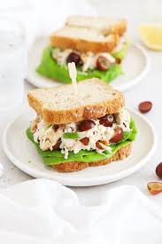 Chicken Salad w/ grapes sandwich
